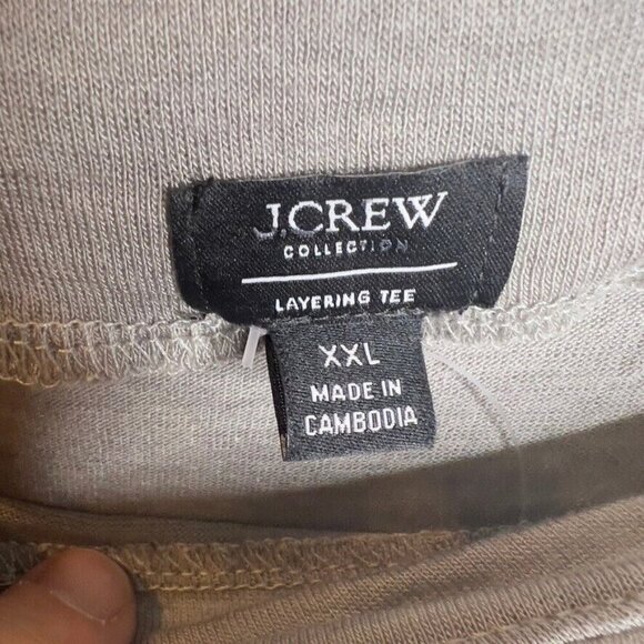 J.Crew Womens $70 Collection sheer wool-blend T-shirt Gray Size XXL CD528 - Picture 2 of 5